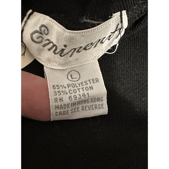 NWT Vintage Eminent Embellished Game Night Party Bunco Bridge Sweater Sz Large - Picture 8 of 9